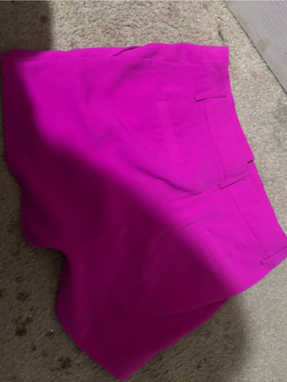 TCEC Hot Pink Tailored High-Waist Shorts